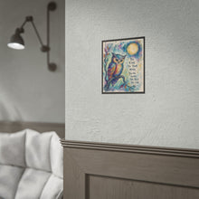 Load image into Gallery viewer, Be Kind to Your Mind Owl: Be Kind To Your Mind - Whimsical Owl Night Art
