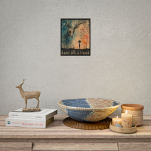 Load image into Gallery viewer, Surreal Deer Mask Art Poster — "People Only See What They Want to See" Rolled Wall Art
