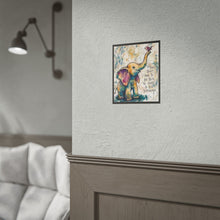 Load image into Gallery viewer, Elephant Inspirational Art Poster — "You Don't Have to Be Big to Make a Big Difference"
