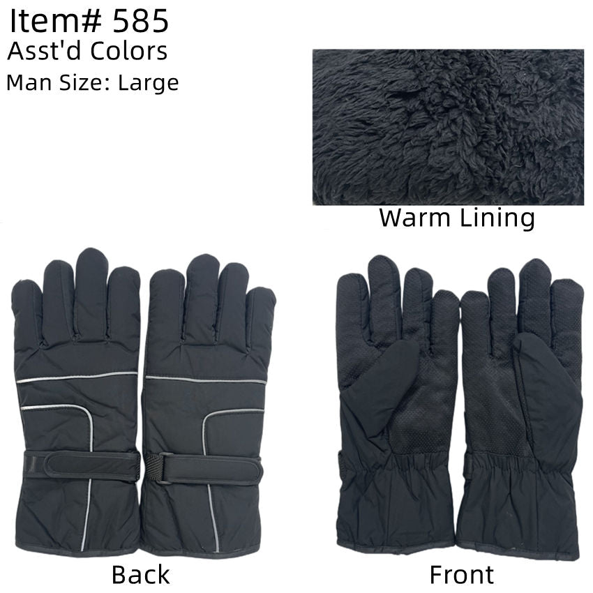 12-pack Wholesale Men's Winter Sport Gloves Ski Gloves