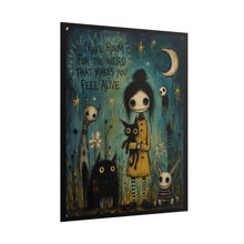 Load image into Gallery viewer, Rolled Poster — "Make Room for the Weird" Gothic Cute Art Print
