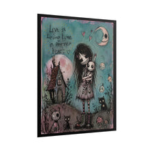 Load image into Gallery viewer, Love Is Having a Home in Another Heart Rolled Poster — Gothic Romantic Fantasy Wall Art
