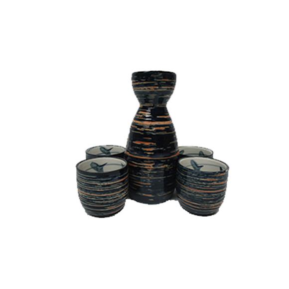 5PC SAKI SET BLUE STRIPES