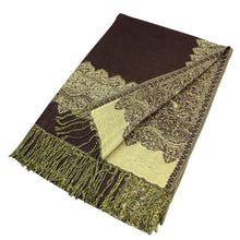 Load image into Gallery viewer, Border Pashmina Scarf Shawl 003
