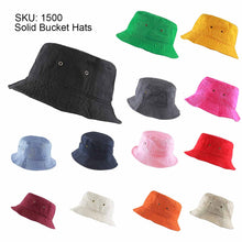 Load image into Gallery viewer, Newhattan 100% Cotton Solid Bucket hats Unisex
