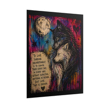 Load image into Gallery viewer, Rolled Love Without Limits – Moonlit Wolf Canvas Print
