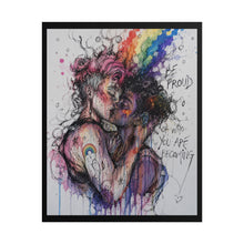Load image into Gallery viewer, "Be Proud Of Who You Are Becoming" Pride Wall Art | LGBTQ+ Couples Print
