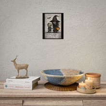 Load image into Gallery viewer, Halloween Poster — Cute Creepy Witch &amp; Zombie Art with “In darkness, we find each other.”
