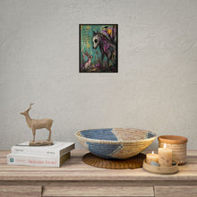 Load image into Gallery viewer, Rolled Poster — 'We All Fight to Survive' Wolf &amp; Rabbit Art Print
