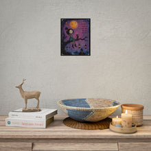 Load image into Gallery viewer, Even the Darkest Night Will End and the Sun Will Rise Rolled Poster — Gothic Whimsical Moonlit Fantasy Wall Art
