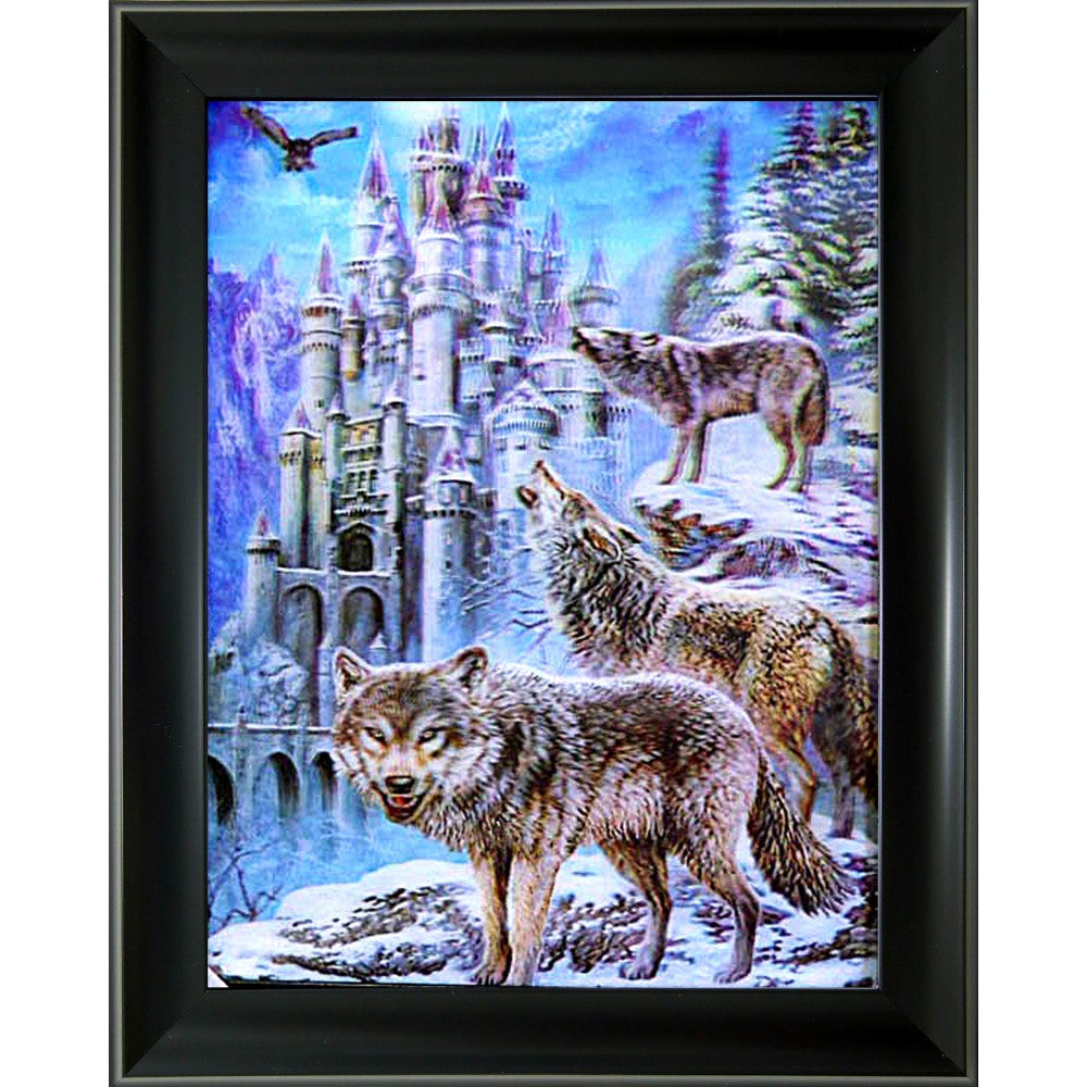 Wolves 3D Picture size 14x18 (MINIMUM OF 4)