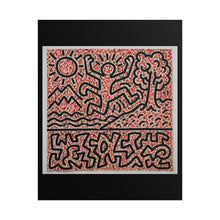 Load image into Gallery viewer, Keith Haring Style Dancing Figure Art Poster — Rolled Pop Art Wall Print
