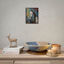 Load image into Gallery viewer, Rolled Poster – "Love Without Limits, Seeks Nothing in Return" Horse &amp; Cat Art Print
