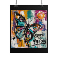 Load image into Gallery viewer, Beautifully Unfinished – Inspirational Butterfly Wall Art Print
