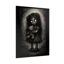 Load image into Gallery viewer, Creepy Doll Poster — Gothic Horror Rolled Art Print
