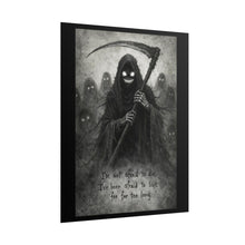 Load image into Gallery viewer, Gothic Grim Reaper Poster – 'I'm Not Afraid to Die' Dark Horror Wall Art
