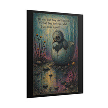 Load image into Gallery viewer, Rolled Poster — 'I See Inside Myself' Moody Fantasy Chick Hatching Art Print
