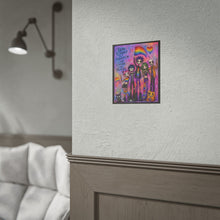 Load image into Gallery viewer, LGBTQ+ Alternative Pride Poster, Spooky Cute Rainbow Flag Character Canvas Art, Edgy Gothic Room Accent

