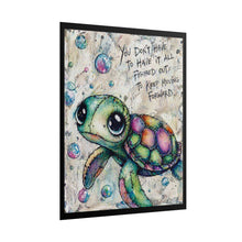 Load image into Gallery viewer, Turtle Poster – Inspirational “You Don't Have to Have It All Figured Out” Rolled Art Print
