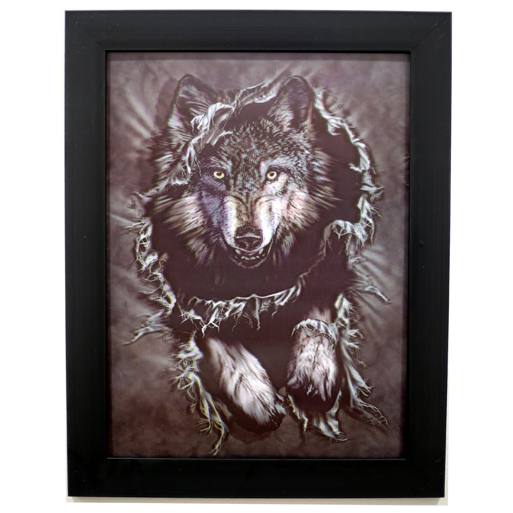 Wolft head 3D Picture size 14x18  (MINIMUM OF 4)