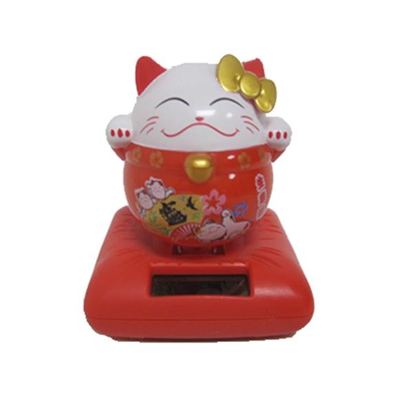LUCKY CAT SOLAR BOBBLE HEAD