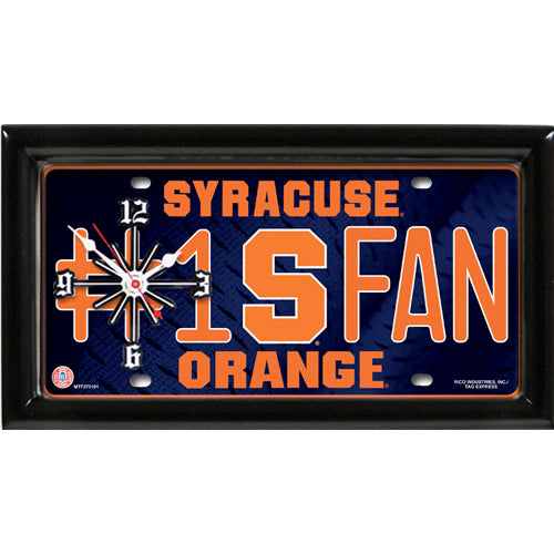 SYRACUSE UNIVERSITY ORANGE CLOCK