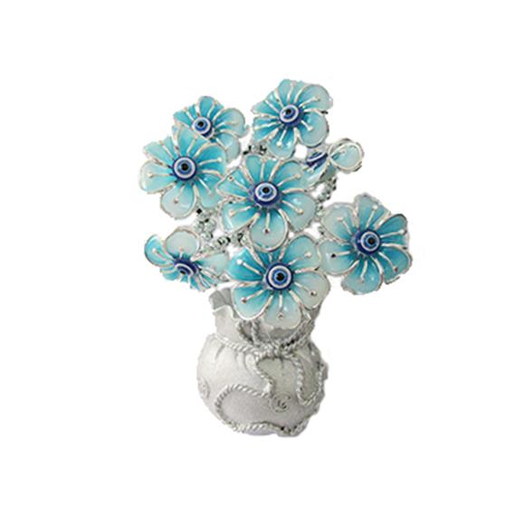 BLUE EYE TREE W/BLUE FLOWERS