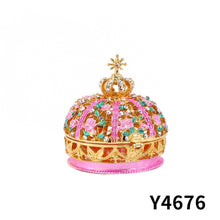 Load image into Gallery viewer, Crown with Cross Jewelry Case

