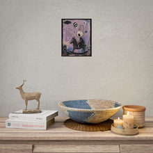 Load image into Gallery viewer, Empowerment Bunny Poster — 'I Will Not Accept Being Silenced' Rolled Art Print
