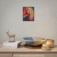 Load image into Gallery viewer, Inspirational Rainbow Pride Fox Art Print - "Built From Struggles. Powered By Pride. Made To Rise."
