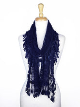 Load image into Gallery viewer, Fashion Lace Tassel Sheer Oblong Lightweight Scarf
