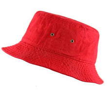 Load image into Gallery viewer, Newhattan 100% Cotton Solid Bucket hats Unisex
