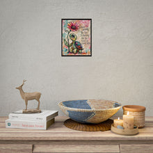 Load image into Gallery viewer, Rolled Poster — Cute Turtle Art Print with "Keep Growing" Inspirational Quote
