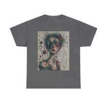 Load image into Gallery viewer, Surreal Portrait Tee — “Be Weird. Be Random…” Artistic Graphic T-Shirt
