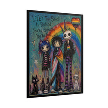 Load image into Gallery viewer, Creepy Cute Emo Pride Art Print - "Life's Too Short To Pretend You're Someone You're Not"
