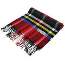 Load image into Gallery viewer, Plaid Cashmere Feel Scarf 12-pack Red/green
