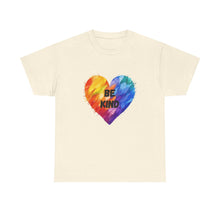 Load image into Gallery viewer, Be Kind Rainbow Heart T-Shirt - ALL Sizes - S - 5XL
