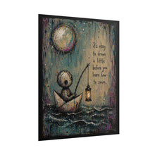 Load image into Gallery viewer, Rolled Poster — "It's Okay to Drown a Little" Inspirational Art Print
