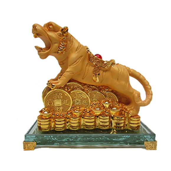GOLD TIGER ON COINS