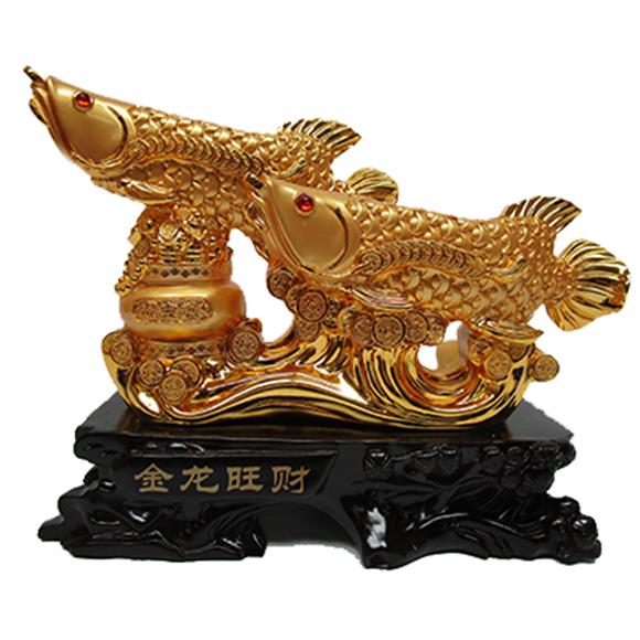 GOLD FISH W/TREASURE POT