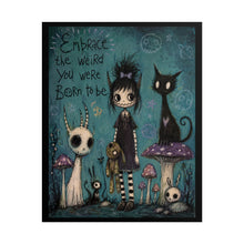 Load image into Gallery viewer, Mushrooms, Monsters &amp; Midnight Thoughts — Creepy Cute Art Print
