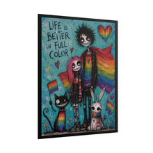 Load image into Gallery viewer, Pastel Goth Identity Art Print - "Life Is Better In Full Color"
