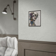 Load image into Gallery viewer, Rolled Posters — Dark Floral Skull Art Print with Quote: “Love Was Never Meant To Remain Beautiful”
