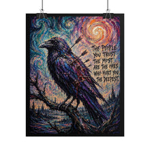 Load image into Gallery viewer, "The People You Trusted Most Hurt You The Deepest" Wall Art | Howling Wolf Print

