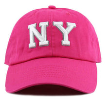 Load image into Gallery viewer, Newhattan 100% Cotton Baseball Caps NY Embroidered
