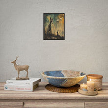 Load image into Gallery viewer, Rolled Poster — Moody Surreal Forest Art Print with Strange Creatures
