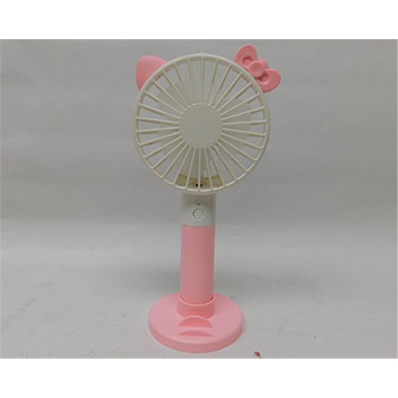 PINK ELECTRIC FAN W/3 SPEED & PHONE HOLDER
