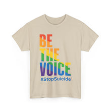 Load image into Gallery viewer, Be The Voice #StopSuicide Pride T-Shirt - Size S - 5XL

