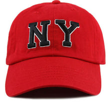 Load image into Gallery viewer, Newhattan 100% Cotton Baseball Caps NY Embroidered
