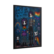 Load image into Gallery viewer, Gothic Starry Night Pride Art Print - "Live Out Loud, Love Out Louder, Be You Always"
